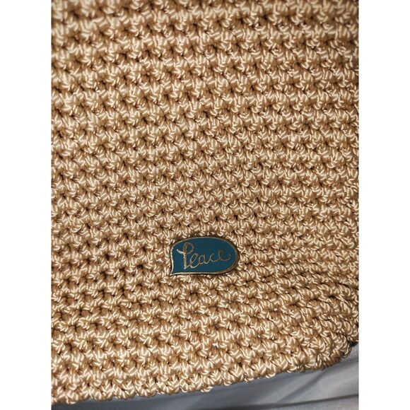 Sakroots Macramae Cross Body Bag Orange Floral Earth Tone Crochet - Picture 7 of 7